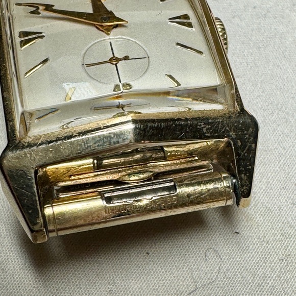 Vintage Longines Tank Style 10K Gold Filled Watch Original Box Running Swiss - Picture 3 of 13